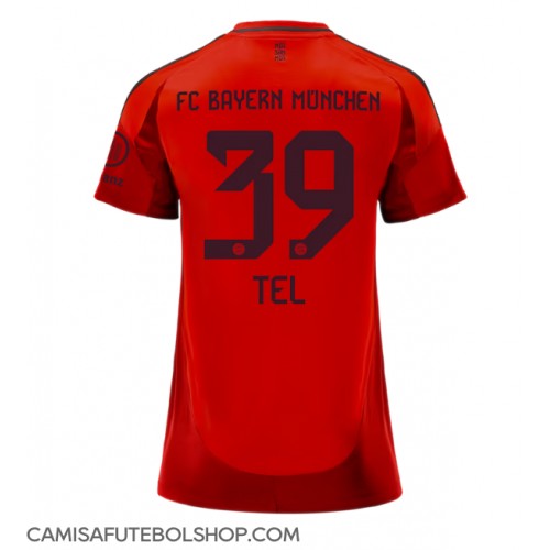 Camisa de time de futebol Bayern Munich Mathys Tel #39 Replicas 1º Equipamento Feminina 2024-25 Manga Curta